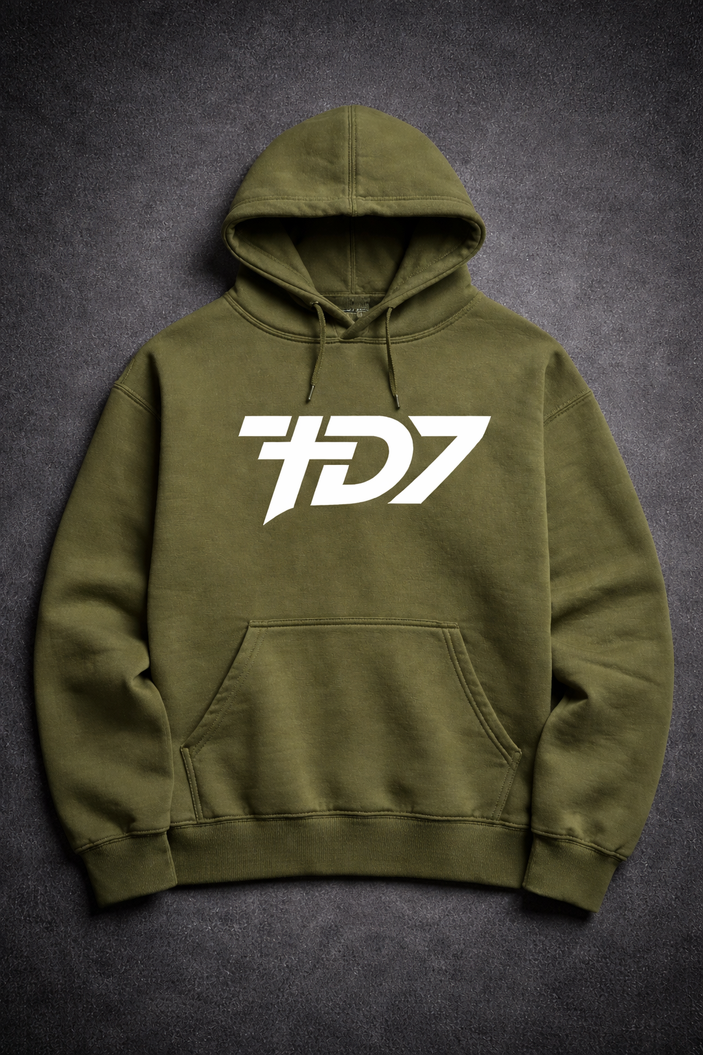 Hoodie TD7 Unisex - Verde Oliva